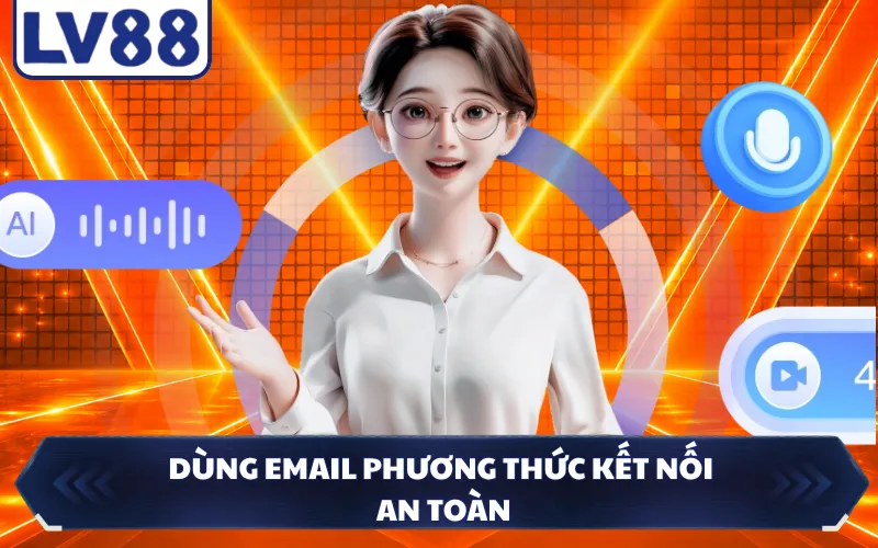 Dùng email phương thức kết nối an toàn
