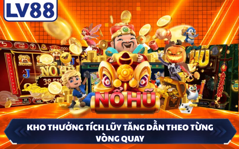 Kho thưởng tích lũy tăng dần theo từng vòng quay