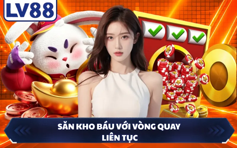 Săn kho báu với vòng quay liên tục
